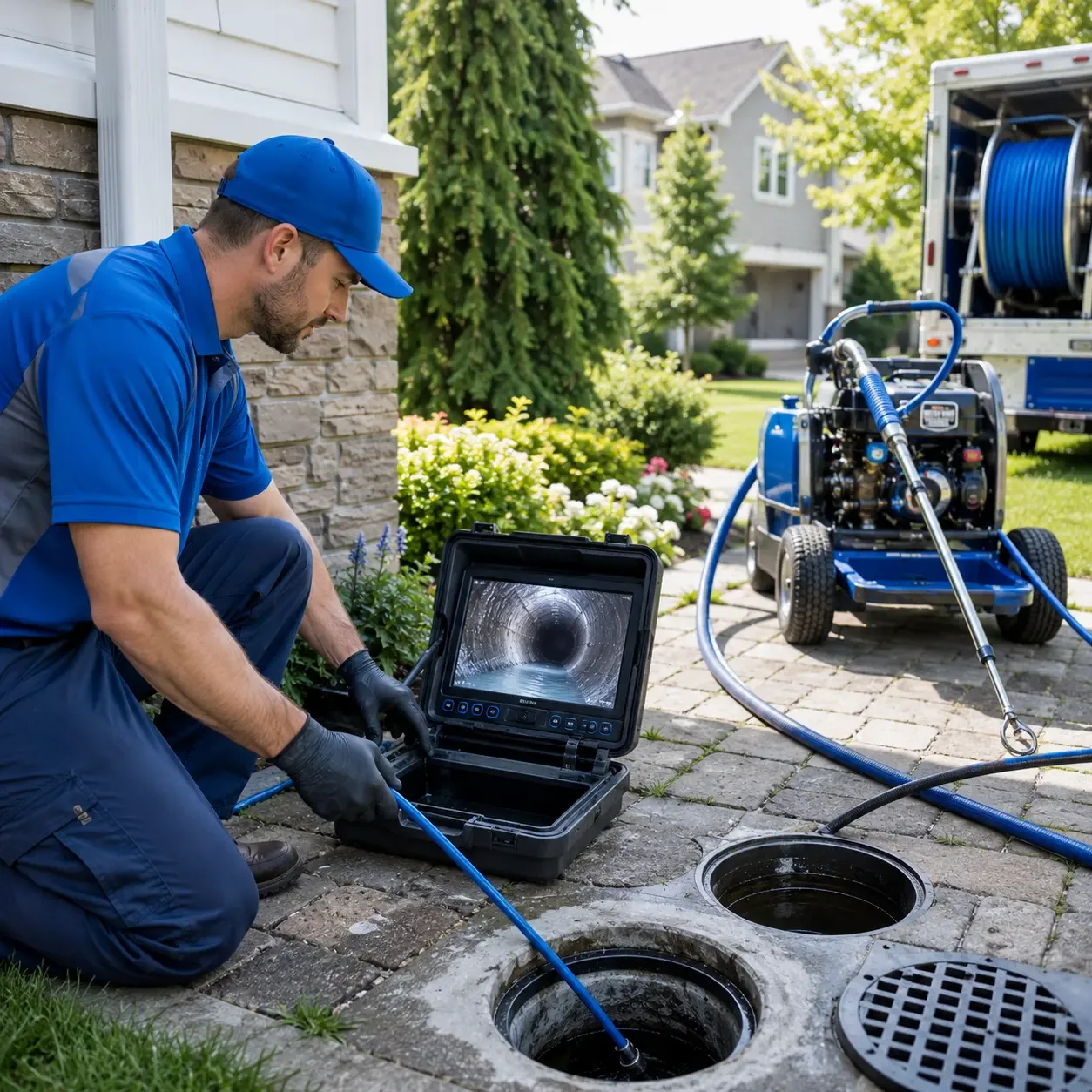 Outdoor drain cleaning professionals serving Lewisville, OH