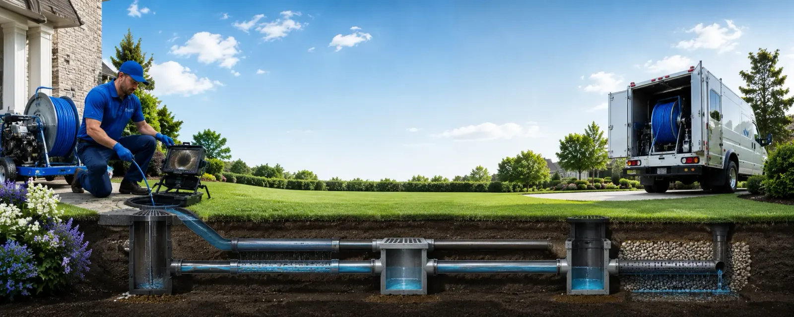 Outdoor drain cleaning information for Lewisville, OH